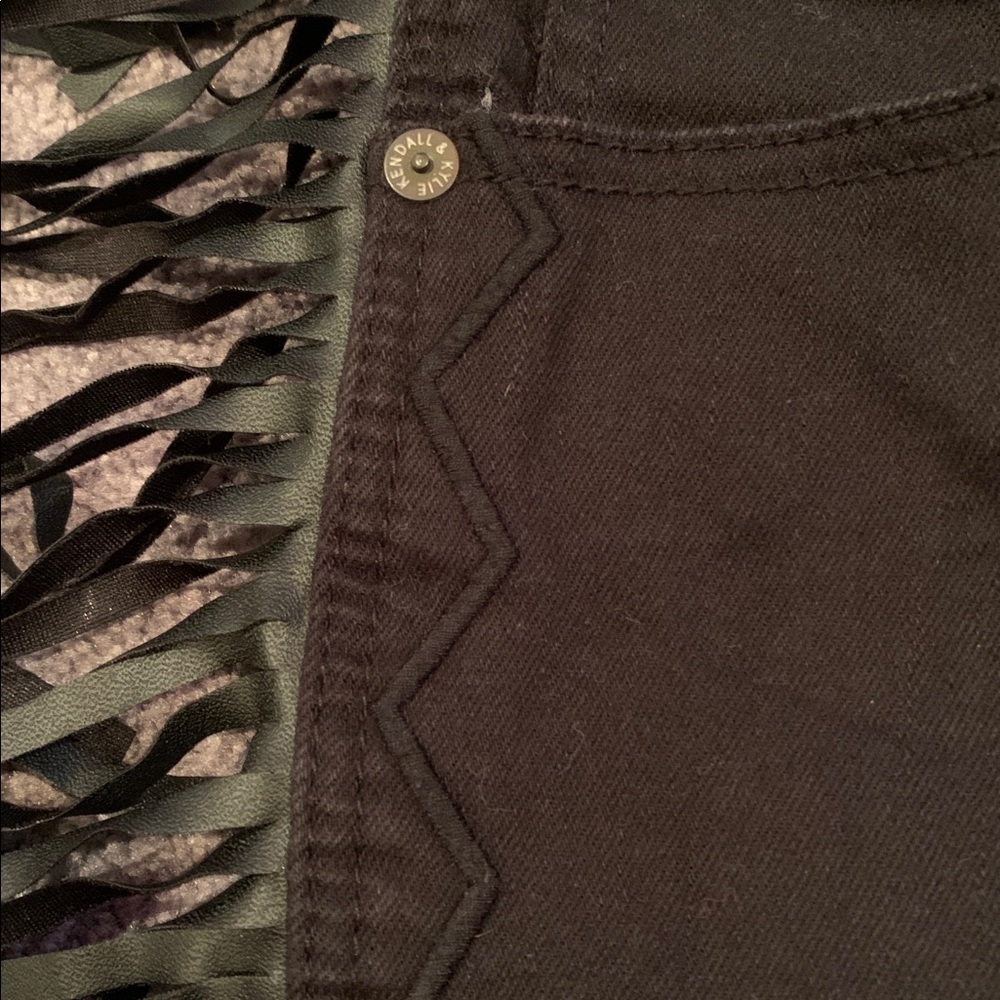 Black Fringe Women Shorts - Picture 5 of 7